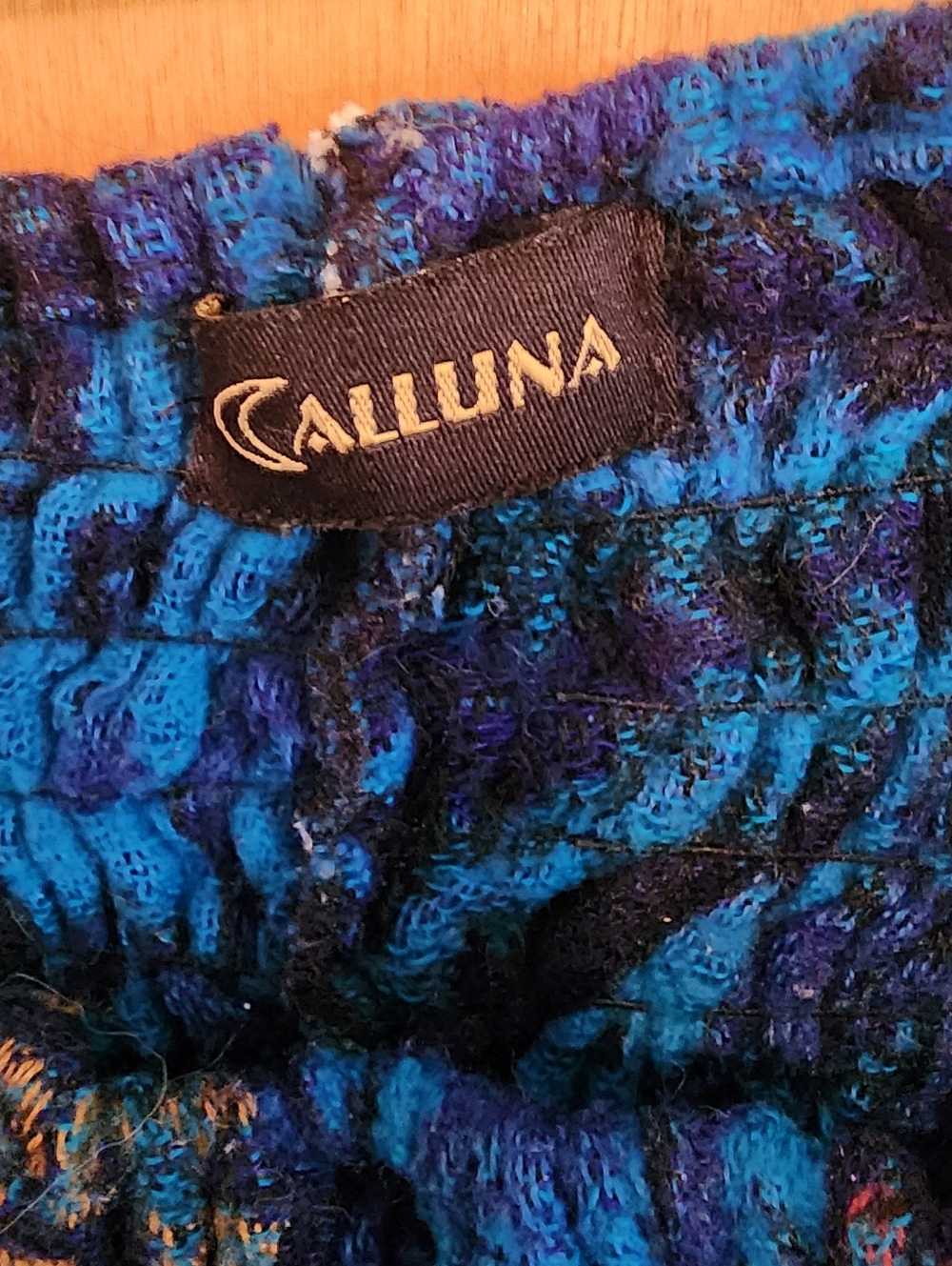 Calluna Bright Blues and Purples Harem Pants - Picture 3 of 8